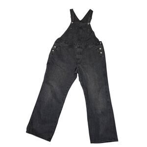 Old Navy Black Denim 14 Petite Overalls